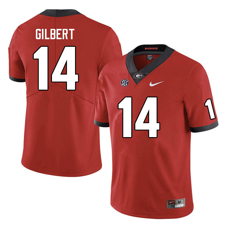 Men #14 Arik Gilbert Georgia Bulldogs College Football Jerseys Sale-Red - Click Image to Close